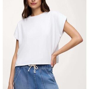 New Nuuds White Swing Muscle Tee Sz Medium